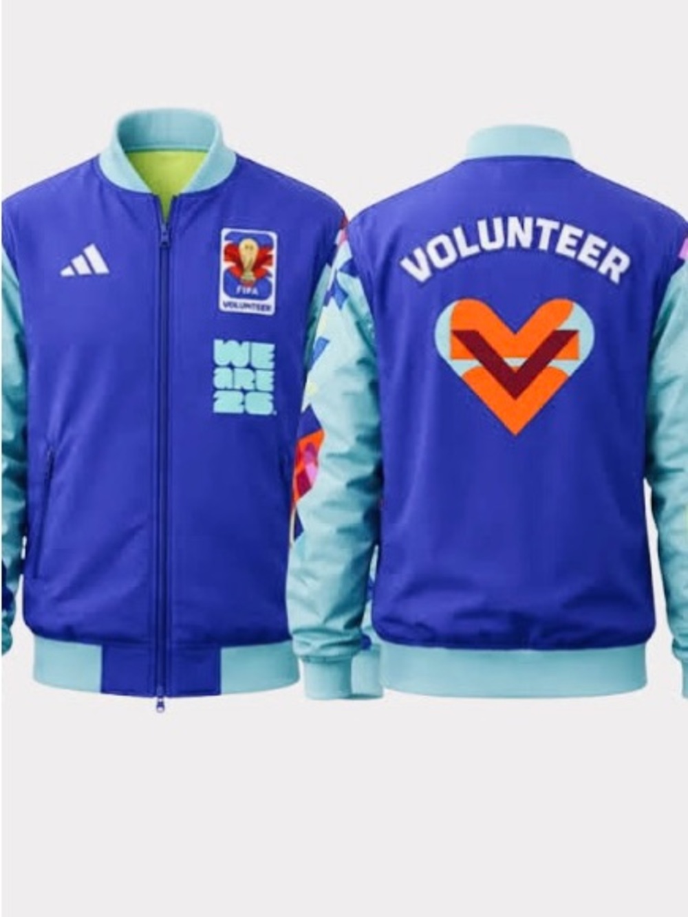 NWT Official Adidas 2026 FIFA World Cup MetLife NJ/NY volunteer jacket-L